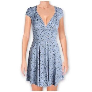 Ralph Lauren Denim Supply Floral Babydoll Dress Blue Cottagecore Boho